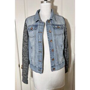 Ci Sono Denim Collection Jean Jacket Women’s Size Large Distressed‎